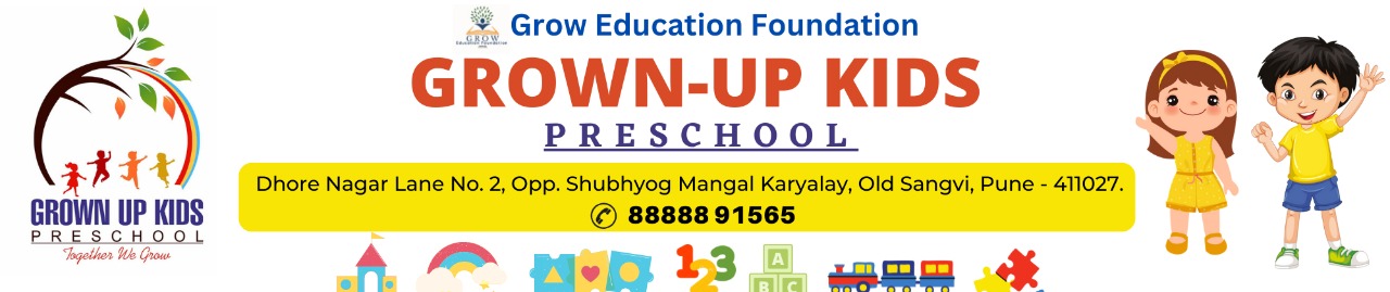 grown up kids preschool daycare in sangavi